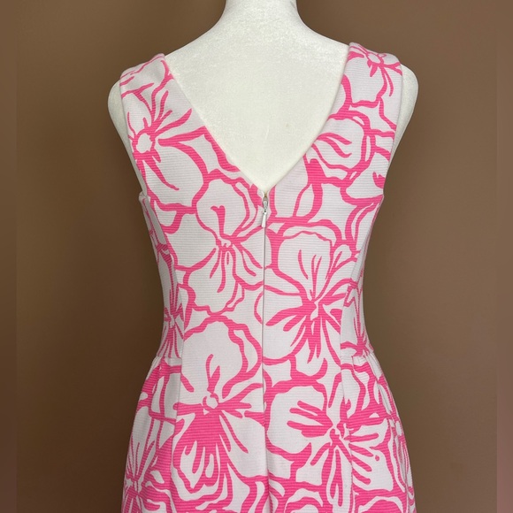 {Lilly Pulitzer} Bella Dress Sleeveless in Strike a Posie in Pink - Women’s XS - Picture 7 of 11